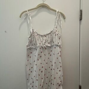 For love and lemons Floral White Sleepwear Dress